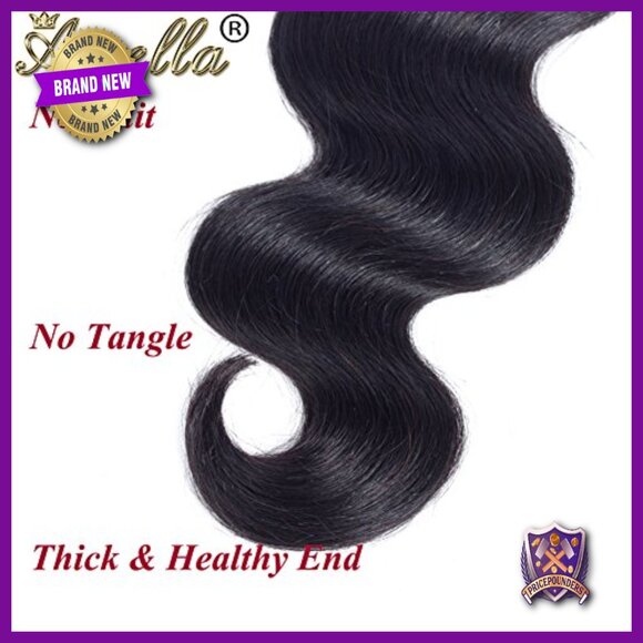 100% Virgin Brazilian Human Hair Extensions 3 Bundles Body Wave 22-24 Inch main image 6